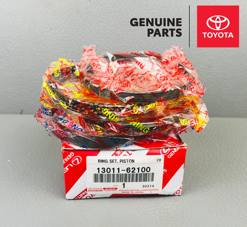Juego de anillos de pistón de motor OEM Toyota Tacoma Tundra 4Runner T100 5VZFE 13011-62100 Foto 1 de 4
