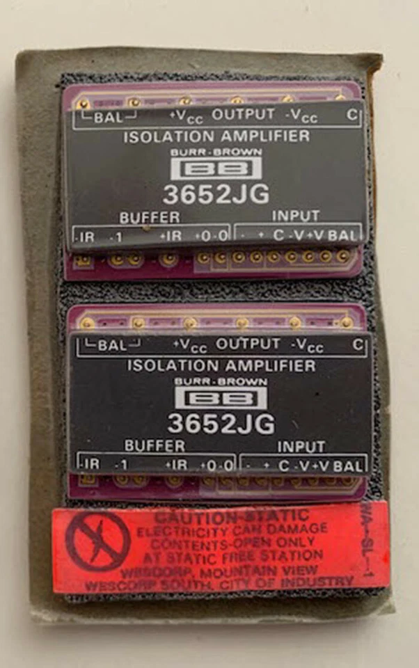 Burr-Brown 3652JG Optically-coupled Linear Isolation Amplifier - NOS, Pack of 2. - Изображение 1 из 1