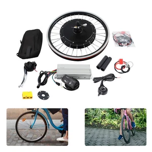 Bicicleta eléctrica motor delantero 48V 1000W 20" rueda delantera bicicleta kit de conversión negro conversión K - Imagen 1 de 10
