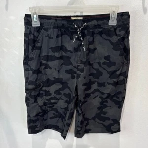 Original Weatherproof Vintage Black Gray Camo Athletic Shorts Boys L (14/16) - Picture 1 of 4