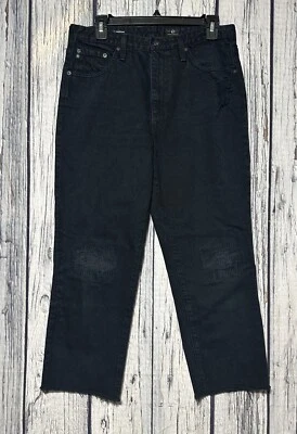 Adriano Goldschmied The Phoebe Vintage High Waist Tapered Leg Jeans Sz 30 Black - Image 1 of 4