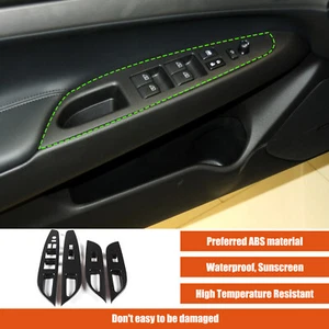 ABS Carbon Look Window Lift Switch Frame Trim Cover For Infiniti G25 G37 2010-13 - Picture 1 of 10