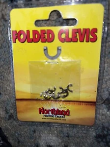 Northland Fishing Tackle - Folded Clevis - Nickel - Size #2 - Picture 1 of 1
