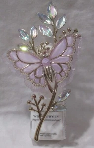 Bath & Body Works Wallflower Fragrance Plug PURPLE BUTTERFLY on Stem with gems - Picture 1 of 4