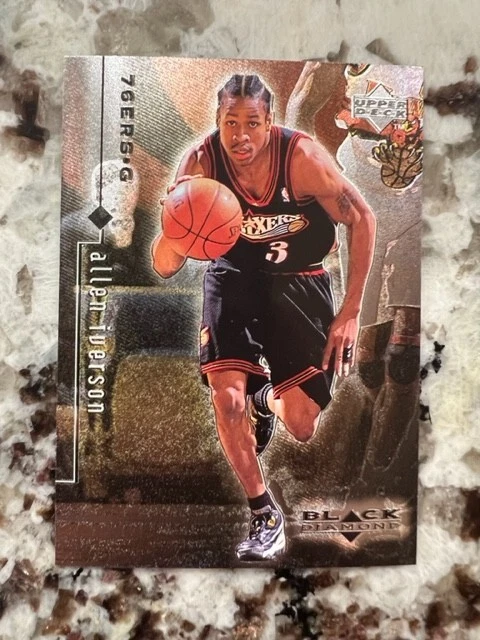 1998-99 UPPER DECK BLACK DIAMOND CARD PHILADELPHIA 76ers ALLEN IVERSON #66 - Image 1 of 1