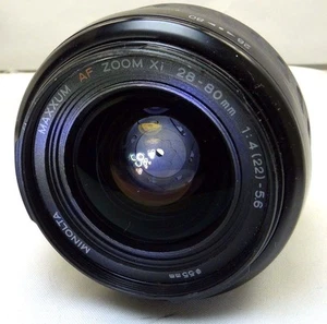 Konica Minolta AF XI 28-80mm f4-5.6 Lens (aperture blades stuck w/ oil) - Parts - Picture 1 of 12