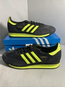 Adidas Originales SL 72 RS Core Negro/Amarillo Solar IG4647 Talla Uk 13.5 Nuevo - Imagen 1 de 7