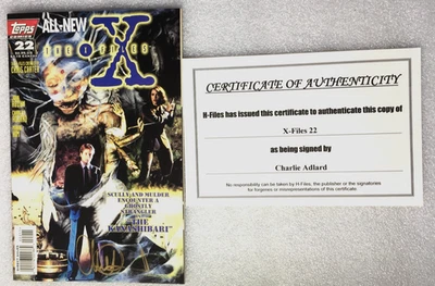 '96 The X-Files Vol. 1 #22 Charlie Adlard signed CoA Foto 1 de 4
