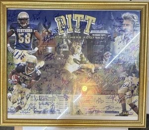 Foto póster autografiada firmada por el equipo 2007 Pitt Panthers fútbol americano - Imagen 1 de 21