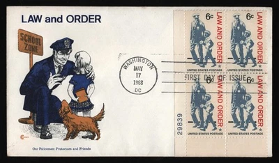 #1343 Bloque de placas de ley y orden 6c, artesanía de caché con inserto *CUALQUIER 5 = ENVÍO GRATUITO* Foto 1 de 2