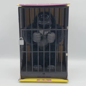 Vintage 1990s Gorilla in Cage Battery Animatronic Toy ~ Sensitize Control ~ NIB - Picture 1 of 7