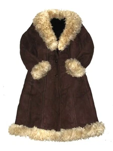 Vintage Afghan Style Woman Coat Y2K 00s Size L - Picture 1 of 4