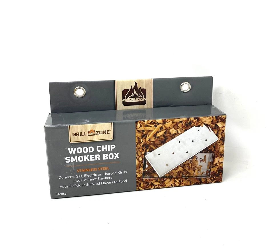 Caja ahumadora barbacoa de acero inoxidable GLOBAL SOURCING 00324TV GZ: mejora tu parrilla Foto 1 de 4