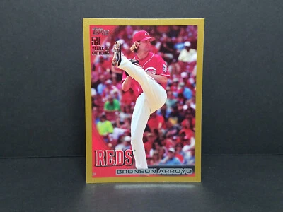 2010 Topps #563 Bronson Arroyo, Reds - Gold Border Parallel (0308/2010) - Image 1 of 2