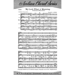 Fred Bock Music My Lord, What a Mourning SATB arranged by William L. Dawson - Picture 1 of 1