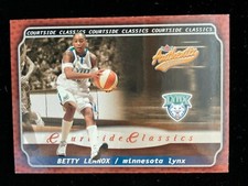 2002 Fleer Authentix WNBA #3 CC Betty Lennox Courtside Classics Minnesota Lynx