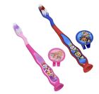 Brosse à dents PAW PATROL pour enfants rose doux et bleu.