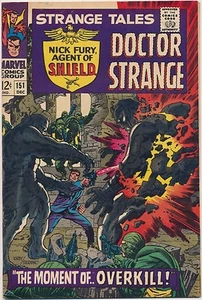 Strange Tales #151 Marvel Comics 1966 Nick Fury SHIELD, Dr Strange, Steranko - Picture 1 of 2