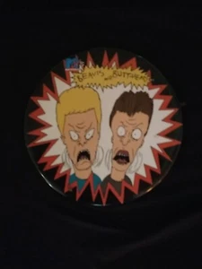 Beavis & Butt-head Large pin. 6" Diameter. Vintage From 1993. MTV Merchandise. - Picture 1 of 2