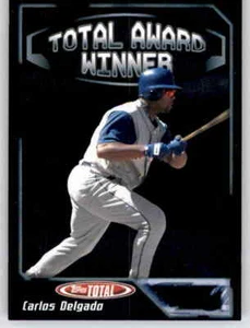 2004 Topps Total Award Winner Carlos Delgado Foil Insert MLB PWE Blue Jays #8 - Bild 1 von 2