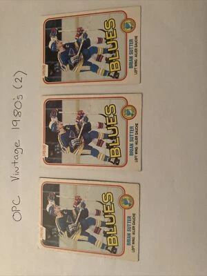 3 X 1981-82 O-Pee-Chee #297 Brian Sutter, see photos, free ship - Image 1 of 4