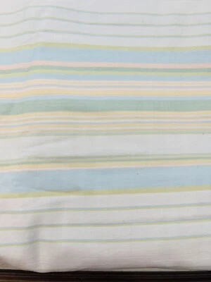 Moda Robyn Pandolph Moondance Twill Stripe Fabric 3 Yards Blue Cream Cottagecore - Image 1 of 2