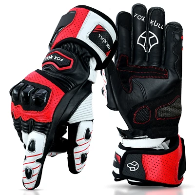 Мотоциклетные перчатки FOXKULL на все пальцы с защитой суставов для мужчин и женщин - Изображение 1 из 4