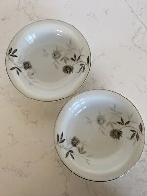 Vintage Noritake China Soup Salad Serving Bowl Japan Rosamor Pattern Set of 2 - Image 1 of 4