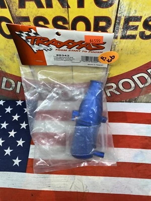 TRAXXAS 5342 Tuned Pipe { ALUMINUM BLUE } NEW USA SHIPPED - Image 1 of 4