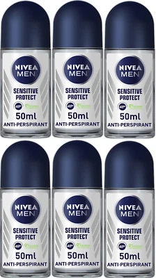 Nivea Men Anti-Perspirant Roll-On Sensitive Protect 50ml x 6