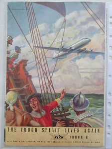 5/1946 PUB AV ROE AVRO TUDOR II AIRLINER AIRCRAFT HAWKER SIDDELEY ORIGINAL AD - Picture 1 of 1