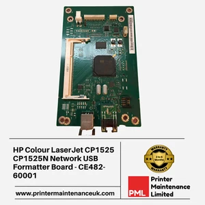 HP Color LaserJet CP1525 CP1525N Netzwerk USB Formatatter Board - CE482-60001 - Bild 1 von 2