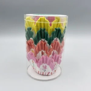 Meri Meri Cupcake Cases Floral Spring Easter Hop To It Bright Color NIB 48 Count - Picture 1 of 5