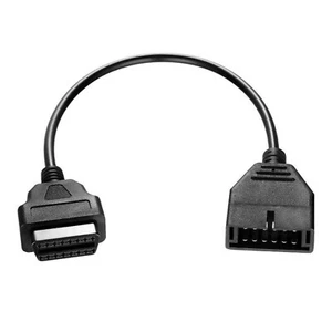 OBD/OBD2 Connector For GM 12Pin OBD1 to 16Pin OBD2 Convertor Adapter Cable - Picture 1 of 9