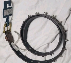 Custom Handmade Spiked Faux Snakeskin Womens Belt Fits 28"-34" Waist Size Small - Picture 1 of 10