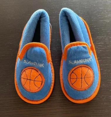 Zapatillas para niños pequeños, talla 5-6, baloncesto, clavado slam, azul y naranja Foto 1 de 2