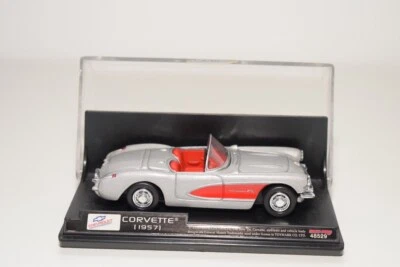 B14 1:43 NEWRAY NEW RAY CHEVROLET CORVETTE CONVERTIBILE 1957 MET. GRIGIO MIB - Immagine 1 di 4