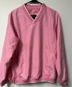 Tres Bien Vintage Nylon Pullover Windbreaker Jacke gefüttert - rosa - Gr. S BX - Bild 1 von 8