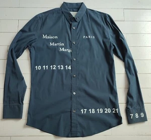 MAISON MARTIN MARGIELA *CUSTOMISED* SHIRT Size M - Paul McNeil Vinyl Print COOL - Picture 1 of 12