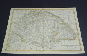Antica mappa di Ungheria e Transilvania di Joseph Lowry stampata 1852 - Foto 1 di 3