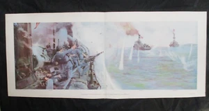 1898 Spanish American War Print - USS Winslow Naval Battle Scene, Cardenas, Cuba - Picture 1 of 2