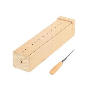 Beech Wood Bookbinding Cradle with Awl Hole Punch Tool for Book Binding - Picture 1 of 12