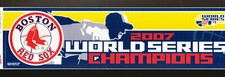 5 LOT 2007 BOSTON RED SOX WORLD SERIES CHAMPIONS BUMPER STICKERS MLB