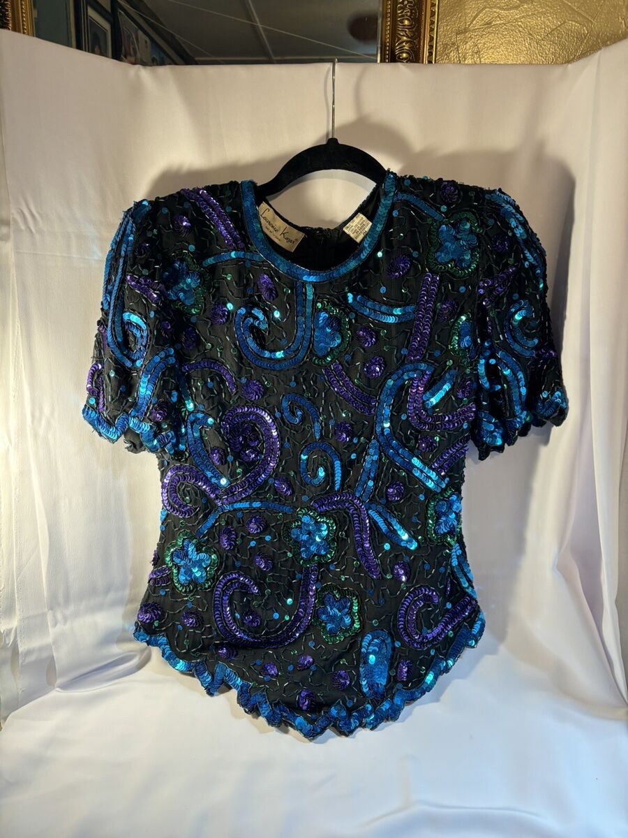 Laurence Kazar Sequin Cocktail Vintage Clothing for Women Laurence Kazar Sequin Cocktail Vintage Clothing for Women