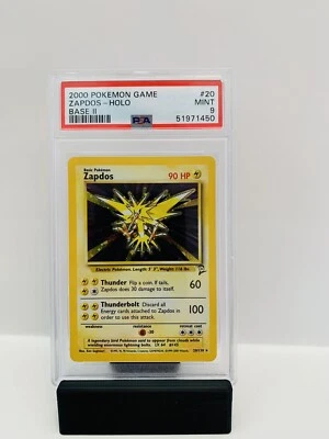 PSA 9 Mint 2000 Pokemon Zapdos- Holo Base 2 - Image 1 of 2
