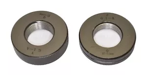 G1 G 1"-11 BSPP ~ Gaggio anello tubo filo ~ Pipa britannica diritta ~ GO-NO/GO ~ NUOVO - Foto 1 di 2