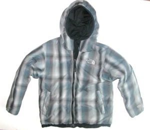 The North Face Ski Jacket Child Youth S (7-8) Black Gray Boarding Reversible Boy - Picture 1 of 5