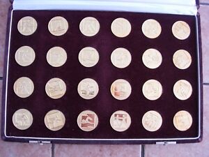 Russia - FULL SET "24 GOLD OLYMPIC MEDALS" 1980 Moscow Games by Japan Mint, RRR!