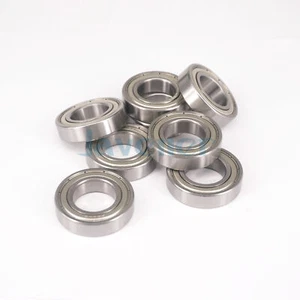 Rodamiento de bolas de ranura profunda blindado de pared delgada 6904ZZ 20x37x9 mm ABEC1 10 piezas - Imagen 1 de 4
