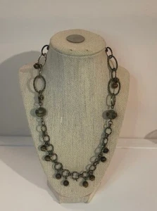 Collar Ojo Tigre Chico Anillos Latón Faltan Cuentas 20 en Regalo Madre - Imagen 1 de 2